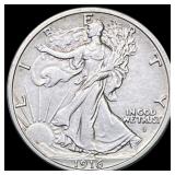 1916-D Walking Liberty Half Dollar UNCIRCULATED