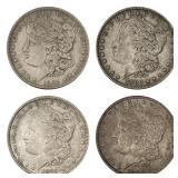 1879-1885 UNC Morgan Silver Dollar Lot [4 Coins]