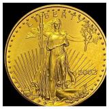 2002 $10 American Gold Eagle 1/4 oz SUPERB GEM BU