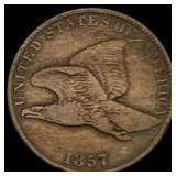 1857 Flying Eagle Cent LIGHTLY CIRCULATED