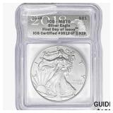2018 Silver Eagle ICG MS70
