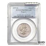1979-S Susan B. Anthony Dollar PCGS PR69 T1
