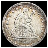1858 Seated Liberty Quarter CLOSELY UNCIRCULATED
