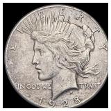 1928 Peace Dollar LIGHTLY CIRCULATED