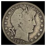 1915 Barber Half Dollar NICELY CIRCULATED
