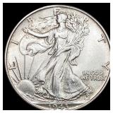 1943 Walking Liberty Half Dollar GEM BU