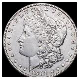 1901-S Morgan Silver Dollar CLOSELY UNCIRCULATED