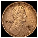 1915-D Lincoln Wheat Cent CHOICE AU