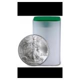 [20] 2000 American Silver Eagle Roll GEM BU