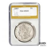 1897 Morgan Dollar PGA MS65