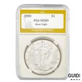 1990 $1 Silver Eagle PGA MS69