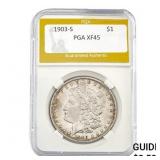 1903-S Morgan Silver Dollar PGA XF45