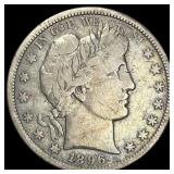 1896-S Barber Half Dollar LIGHTLY CIRCULATED