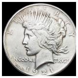 1921 Peace Dollar CHOICE AU