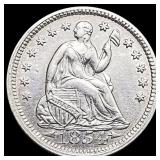 1854 Seated Liberty Half Dime CHOICE AU