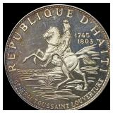 1967 Haiti 10 Gourdes Coin CHOICE PROOF