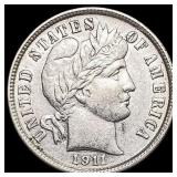 1911 Barber Dime UNCIRCULATED