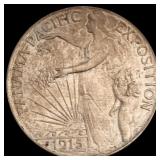 1915-S Panama-Pacific Half Dollar NEARLY UNCIRCULA