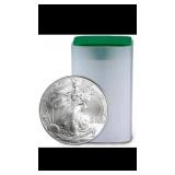 [20] 1998 American Silver Eagle Roll GEM BU