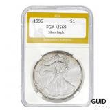 1996 $1 Silver Eagle PGA MS69