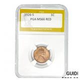 1926-S Lincoln Cent PGA MS66 RED