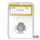 1821 Capped Bust Dime PGA XF45