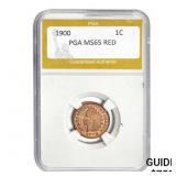 1900 Indian Head Cent PGA MS65 RED