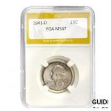 1941-D Washington Quarter PGA MS67