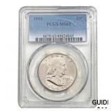 1955 Franklin Half Dollar PCGS MS63