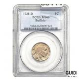 1938-D Buffalo Nickel PCGS MS66