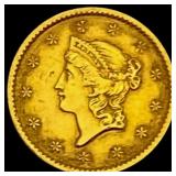 1849 $1 Liberty Head Gold Dollar CLOSELY UNCIRCULA