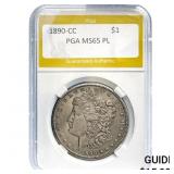 1890-CC Morgan Dollar PGA MS65 PL