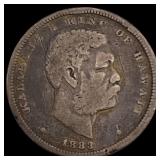 1883 Hawaii 1/2 Dollar NICELY CIRCULATED