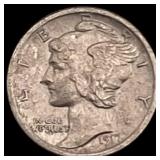 1917 Mercury Dime CLOSELY UNCIRCULATED