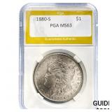 1880-S Morgan Silver Dollar PGA MS63
