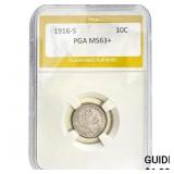 1916-S Barber Dime PGA MS63+