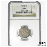 1915-D Buffalo Nickel NGC AU50