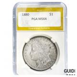 1880 $1 Morgan Dollar PGA MS64