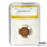 1901 Indian Head Cent PGA MS68 RED