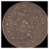 1840 Braided Hair Large Cent NEARLY UNCIRCULATED