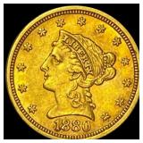 1880 $2.50 Liberty Head Quarter Eagle CHOICE BU