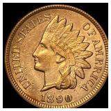 1890 Indian Head Cent CHOICE AU