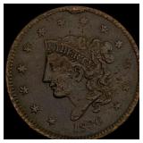 1836 Coronet Head Large Cent NICELY CIRCULATED