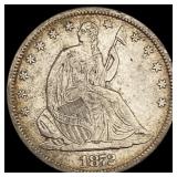 1872-S Seated Liberty Half Dollar CLOSELY UNCIRCUL