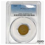 1869 Indian Head Cent PCGS F15