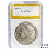 1889-S Morgan Silver Dollar PGA MS64