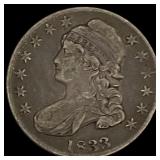 1833 Capped Bust Half Dollar LIGHTLY CIRCULATED