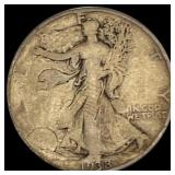 1938-D Walking Liberty Half Dollar NICELY CIRCULAT