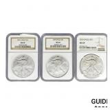 [3] 2001 American Silver Eagle NGC MS69  20