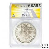 1884-O Morgan Silver Dollar ANACS MS64